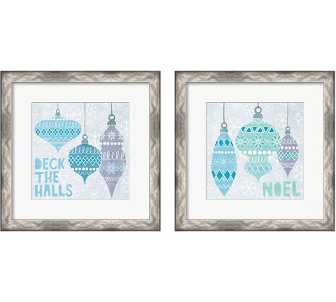 Deck The Halls 2 Piece Framed Art Print Set by Moira Hershey