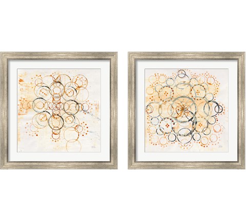 Henna Mandala 2 Piece Framed Art Print Set by Melissa Averinos