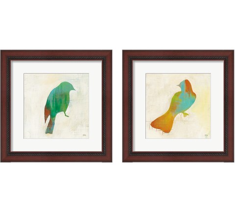 Flight Patterns Bird 2 Piece Framed Art Print Set by Melissa Averinos