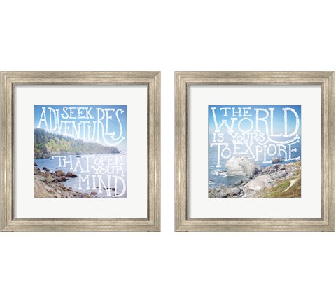 Coastal Adventures 2 Piece Framed Art Print Set by Laura Marshall