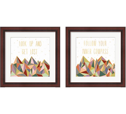 Written in the Stars on White 2 Piece Framed Art Print Set by Laura Marshall