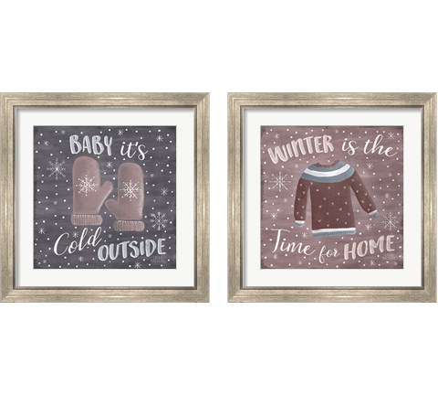 Cozy Winter 2 Piece Framed Art Print Set by Laura Marshall