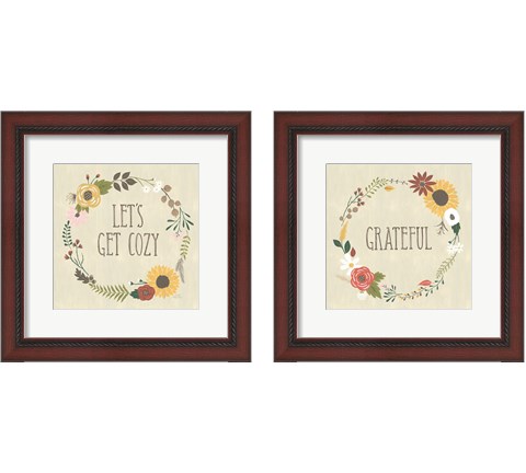 Autumn Garden 2 Piece Framed Art Print Set by Laura Marshall