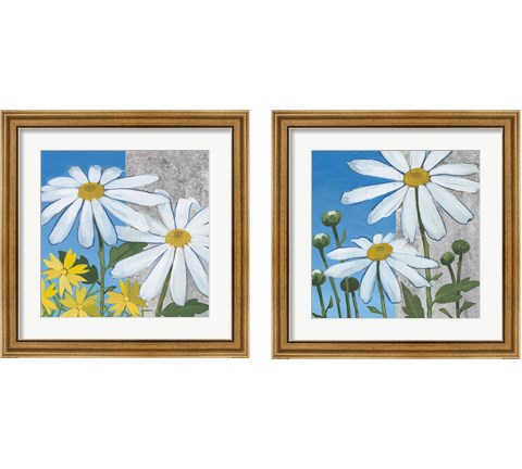 Summer Garden Silver 2 Piece Framed Art Print Set by Kathrine Lovell