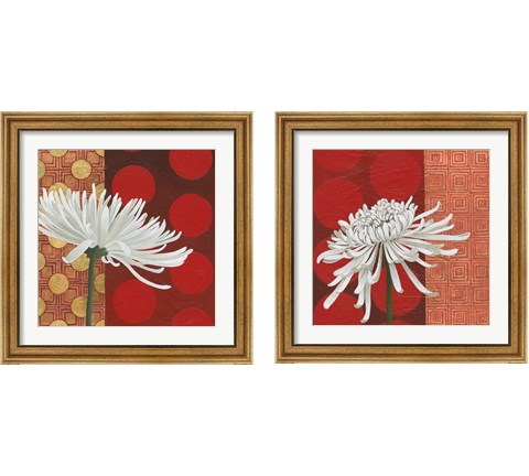 Morning Chrysanthemum 2 Piece Framed Art Print Set by Kathrine Lovell