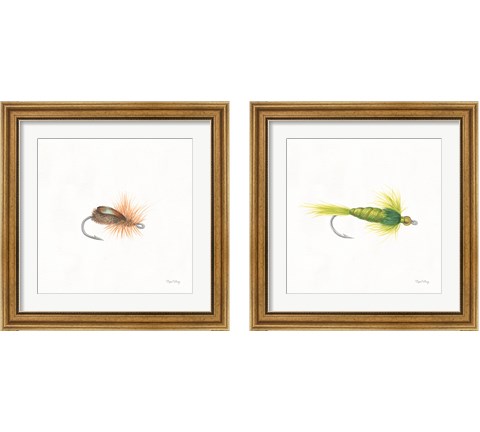 Gone Fishin 2 Piece Framed Art Print Set by Wild Apple Portfolio