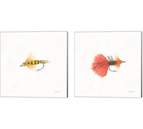 Gone Fishin 2 Piece Canvas Print Set by Wild Apple Portfolio