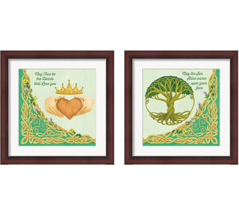 Celtic Charm 2 Piece Framed Art Print Set by Wild Apple Portfolio