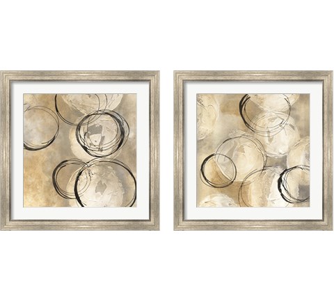 Circle in a Square 2 Piece Framed Art Print Set by Chris Paschke