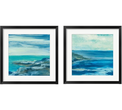 Inlet 2 Piece Framed Art Print Set by Chris Paschke