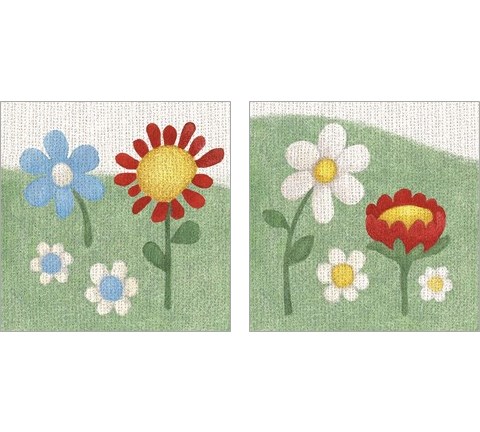 Americana Garden 2 Piece Art Print Set by Beth Grove