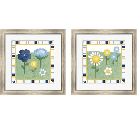 Americana Garden With Border 2 Piece Framed Art Print Set by Beth Grove