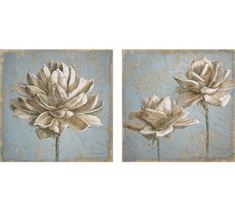 Seed Pod Gold 2 Piece Art Print Set by Beth Grove