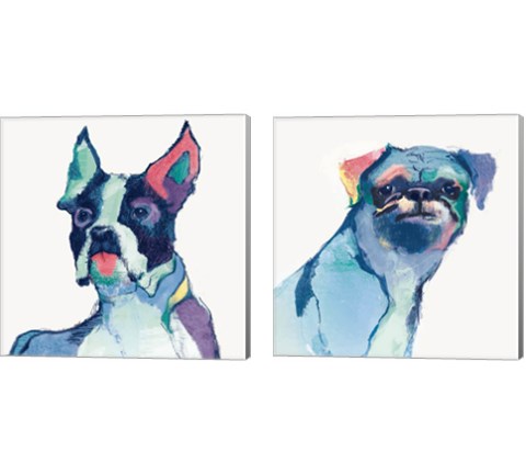 Dog Watercolor 2 Piece Canvas Print Set by Avery Tillmon