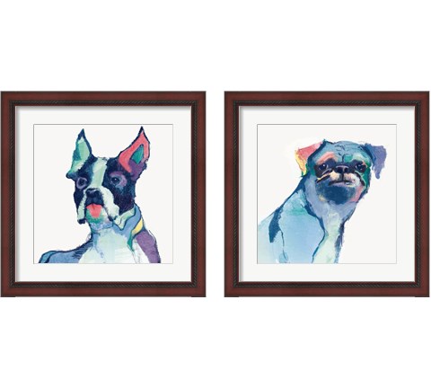 Dog Watercolor 2 Piece Framed Art Print Set by Avery Tillmon