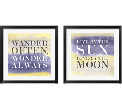 Live in Yellow 2 Piece Framed Art Print Set by Posters International Studio