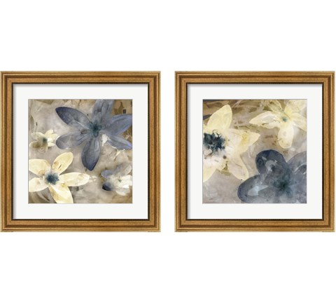 Ink Drip Floral  2 Piece Framed Art Print Set by Posters International Studio