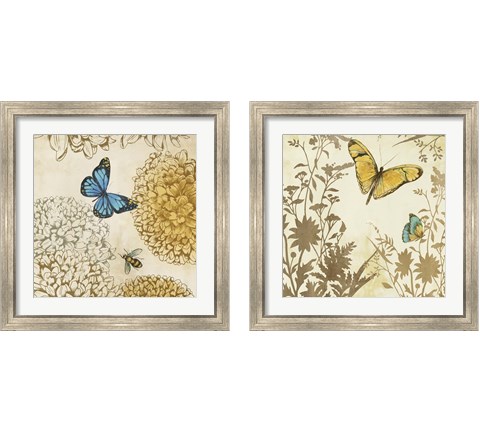 Butterfly in Flight 2 Piece Framed Art Print Set by Posters International Studio