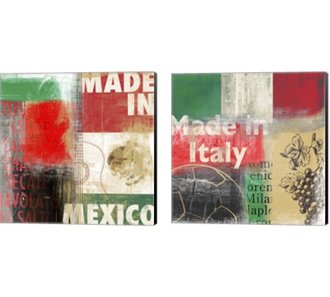 Abstract Countries 2 Piece Canvas Print Set by Posters International Studio