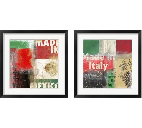 Abstract Countries 2 Piece Framed Art Print Set by Posters International Studio