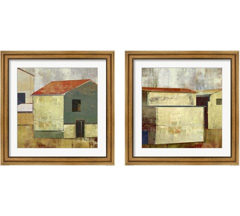 Abstract Construction 2 Piece Framed Art Print Set by Posters International Studio