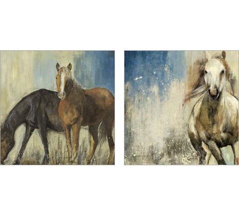 Horses 2 Piece Art Print Set by Posters International Studio