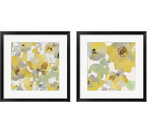 Sunny Floral 2 Piece Framed Art Print Set by Asia Jensen