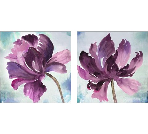 Tye Dye Floral 2 Piece Art Print Set by Asia Jensen