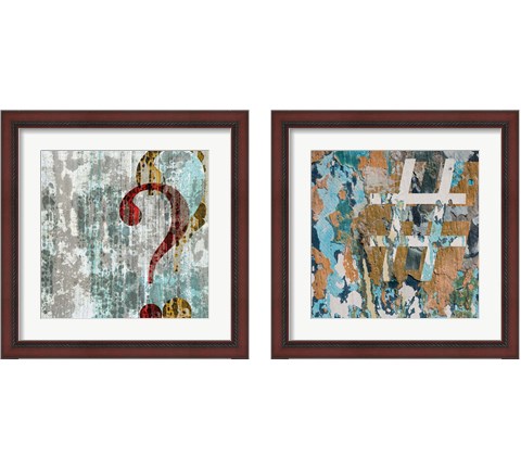 Type Characters 2 Piece Framed Art Print Set by Posters International Studio