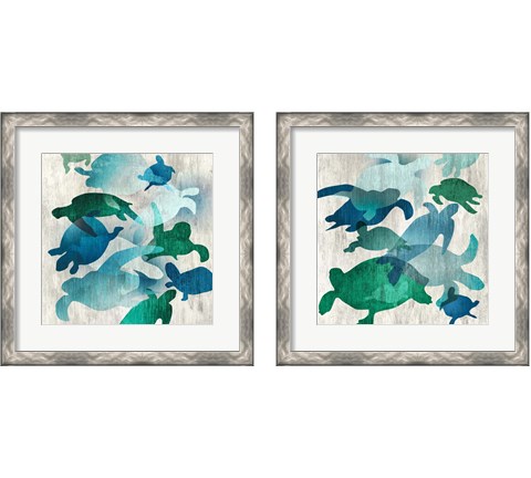 Leatherback  2 Piece Framed Art Print Set by Edward Selkirk