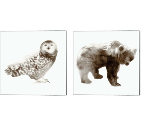 Wildlife 2 Piece Canvas Print Set by Edward Selkirk