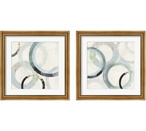 Pale Blues 2 Piece Framed Art Print Set by Tom Reeves