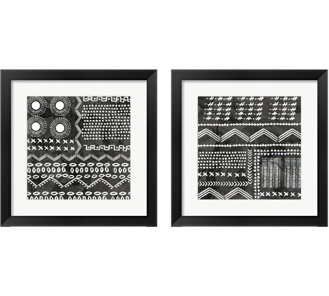 African Black  2 Piece Framed Art Print Set by Posters International Studio