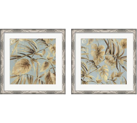 Gold Palms 2 Piece Framed Art Print Set by Asia Jensen