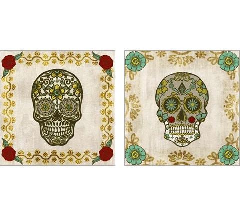 Day of the Dead 2 Piece Art Print Set by Melissa Wang