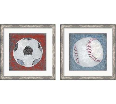 Grunge Sporting 2 Piece Framed Art Print Set by Studio W