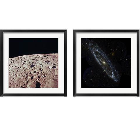 Space Photography 2 Piece Framed Art Print Set