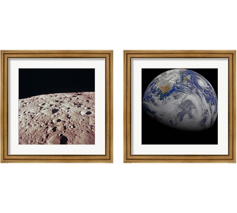 Space Photography 2 Piece Framed Art Print Set