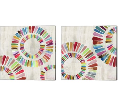 Fun Rings 2 Piece Canvas Print Set by Aimee Wilson