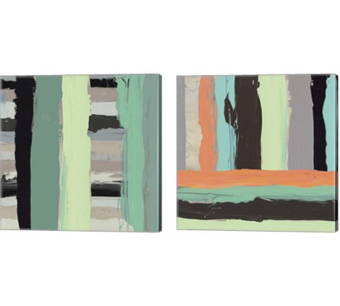Alt Stripes 2 Piece Canvas Print Set by PI Galerie