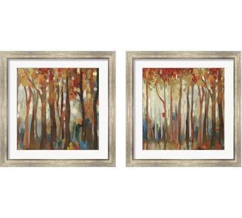 Marble Forest  2 Piece Framed Art Print Set by Allison Pearce