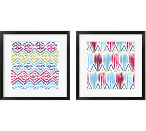 Tribal Bright 2 Piece Framed Art Print Set by PI Galerie