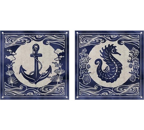 Ink Nautical 2 Piece Art Print Set by Edward Selkirk