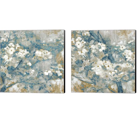 Golden Dogwood 2 Piece Canvas Print Set by Edward Selkirk