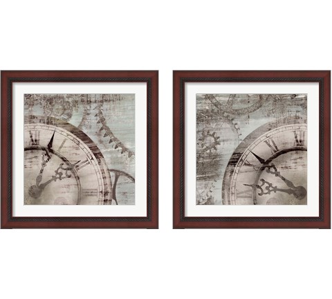 Tick Tock 2 Piece Framed Art Print Set by Edward Selkirk