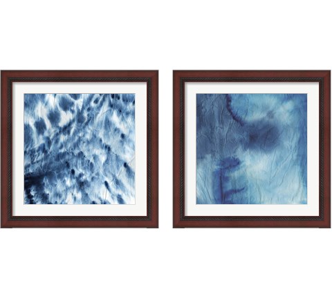 Indigo Dye 2 Piece Framed Art Print Set by Aimee Wilson