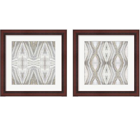 Neutral Kaleidoscope 2 Piece Framed Art Print Set by Posters International Studio