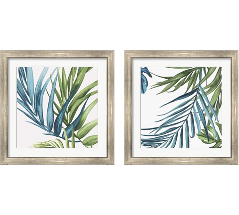 Palm Leaves 2 Piece Framed Art Print Set by Eva Watts