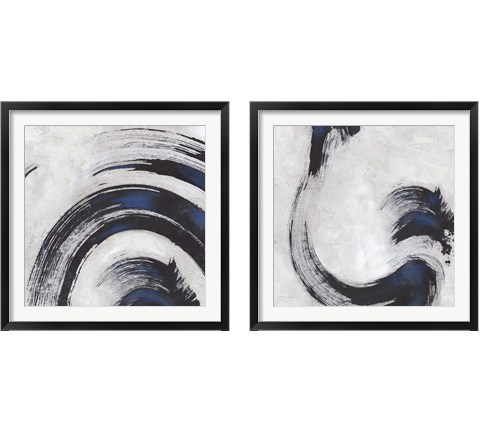 Stroke 2 Piece Framed Art Print Set by Posters International Studio