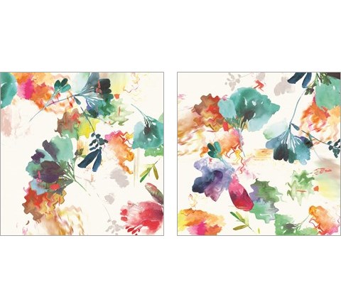 Glitchy Floral 2 Piece Art Print Set by Posters International Studio